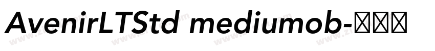 AvenirLTStd mediumob字体转换